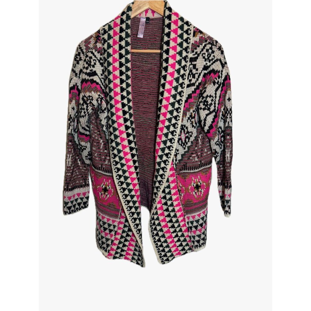 Francesca, Alya's, Pink Aztec Cardigan, Small